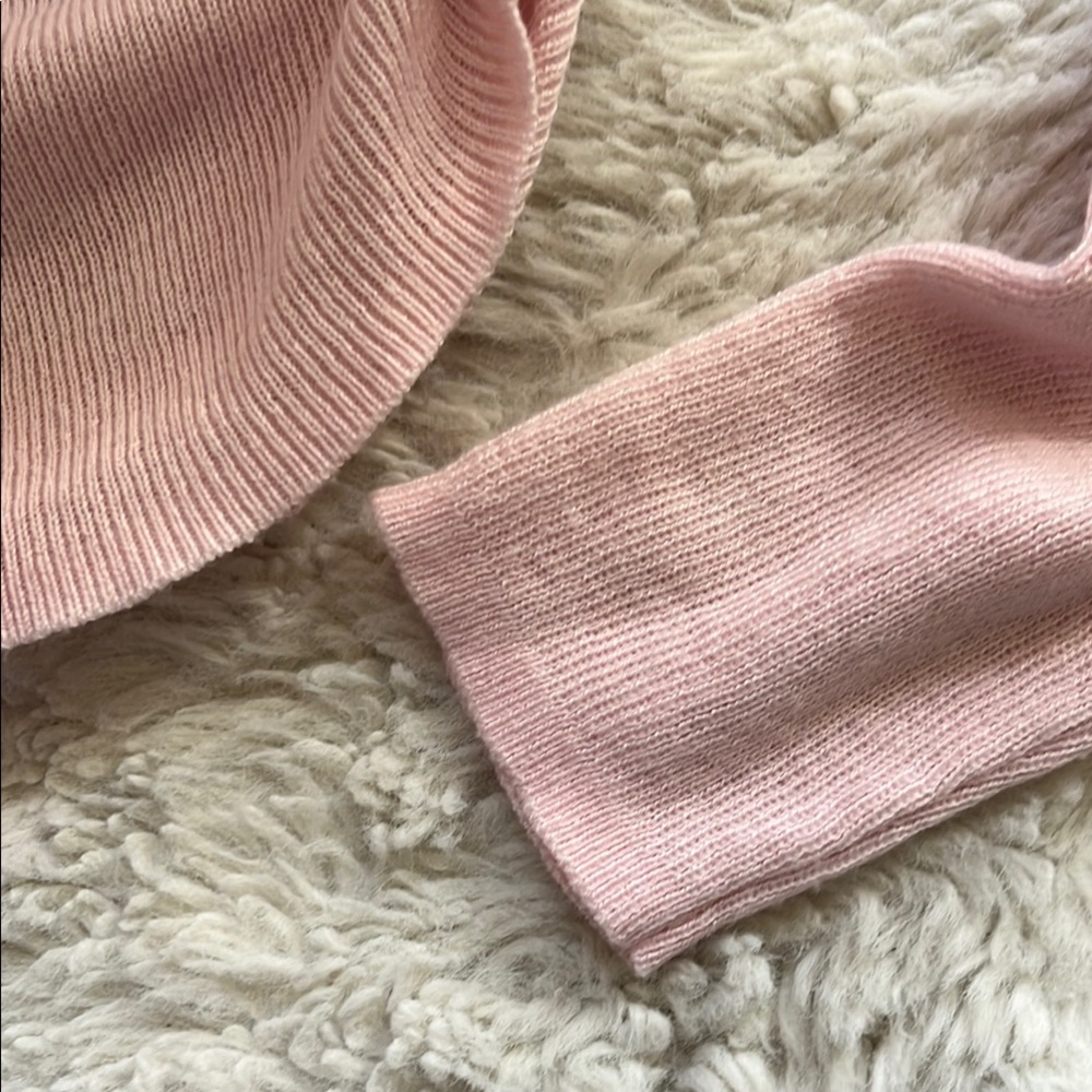 Pink Ruched Sweater - Picture 5 of 6